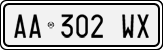 License plate of Italy, Cars (1994 year series)