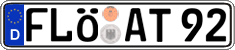 German license plate, Regular plates