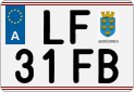 License plate of Austria, Regular plates