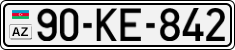 License plate of Azerbaijan, Cars