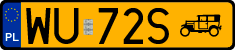 License plates of Poland, Oldtimers