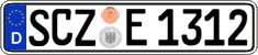 German license plate, Regular plates