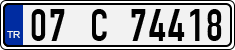License plate of Turkey, Regular plates