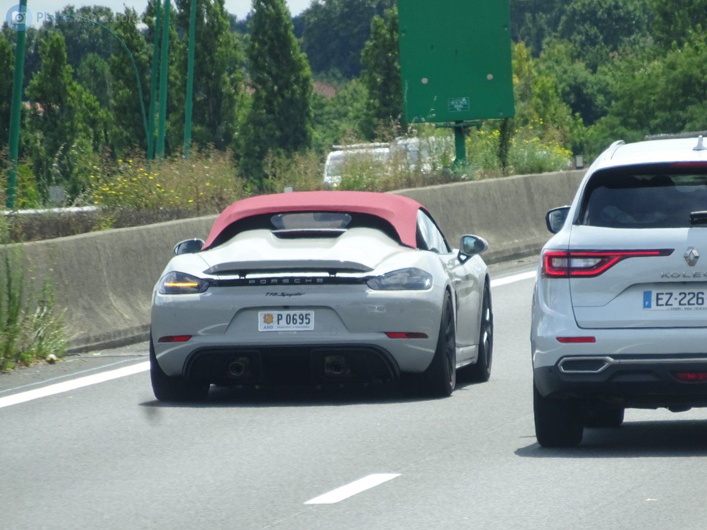 P 0695, Porsche Boxster 4th gen 718 Boxster (982), 2016–