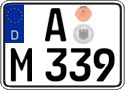 German license plate, Regular plates