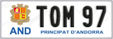 License plate of Andorra, Vanity Plates