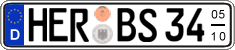 German license plate, Seasonal plates