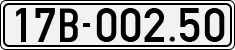 License plate of Vietnam, Cars