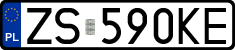 License plates of Poland, Regular car plates