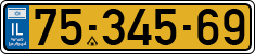 License plate of Israel, Regular plates