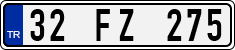 License plate of Turkey, Regular plates