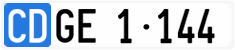 License plate of Switzerland, Diplomatic