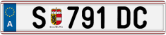 License plate of Austria, Regular plates