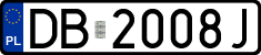 License plates of Poland, Regular car plates