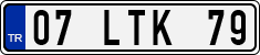 License plate of Turkey, Regular plates