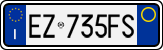 License plate of Italy, Cars (1994 year series)