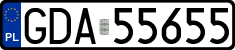 License plates of Poland, Regular car plates