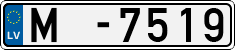 License plate of Latvia, Trailers