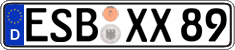 German license plate, Regular plates