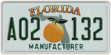 Florida, Manufacturer (A12 345)