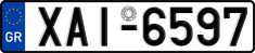 License plate of Greece, Cars