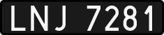 License plates of Poland, 1976 year system
