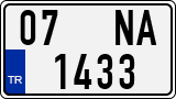 License plate of Turkey, Regular plates
