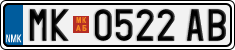 License plate of North Macedonia, Regular plates (2012)
