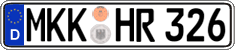 German license plate, Regular plates