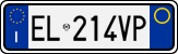 License plate of Italy, Cars (1994 year series)