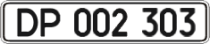 License plate Ukraine, Diplomatic