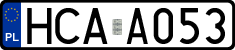 License plates of Poland, Authorities
