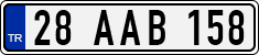 License plate of Turkey, Regular plates