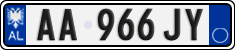 License plate of Albania, Cars (2011)