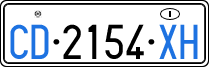 License plate of Italy, Diplomatic