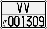 License plate of Italy, Cars (1927 year series)