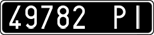 License plate of Italy, Cars (1927 year series)