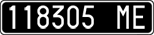 License plate of Italy, Cars (1927 year series)