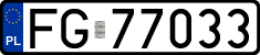 License plates of Poland, Regular car plates