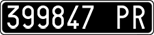 License plate of Italy, Cars (1927 year series)