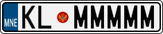 License plate of Montenegro, Vanity Plates