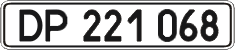 License plate Ukraine, Diplomatic