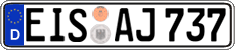 German license plate, Regular plates