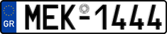 License plate of Greece, Cars