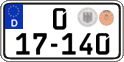 German license plate, Diplomatic