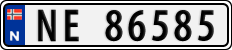 License plate of Norway, Cars