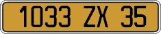 French license plate, FNI