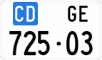 License plate of Switzerland, Diplomatic