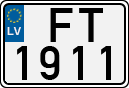 License plate of Latvia, Regular car plates