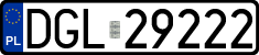 License plates of Poland, Regular car plates